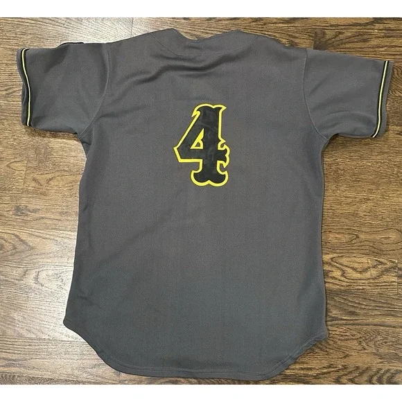 Baseball Pittsburgh Pirates #4 MLB Player Jersey XL Extra Large Gray Stitched - Picture 3 of 9